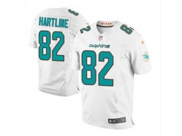 2013 NFL NEW Miami Dolphins 82 hartline White Jerseys(Elite) 2013 NFL NEW Miami Dolphins 82 hartline White Jerseys(Elite)