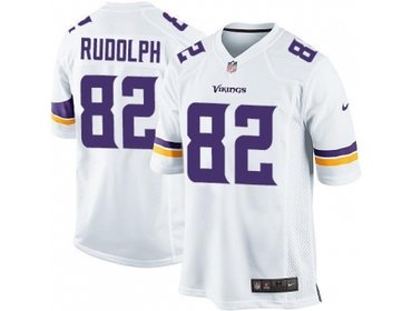 2013 NFL NEW Minnesota Vikings 82 Kyle Rudolph White Jerseys(Game) 2013 NFL NEW Minnesota Vikings 82 Kyle Rudolph White Jerseys(Game)