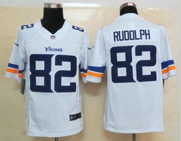 2013 NFL NEW Minnesota Vikings 82 Kyle Rudolph White Jerseys(Limited) 2013 NFL NEW Minnesota Vikings 82 Kyle Rudolph White Jerseys(Limited)