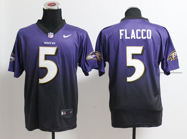2013 NFL New  Baltimore Ravens 5 Joe Flacco Drift Fashion II Elite Jerseys