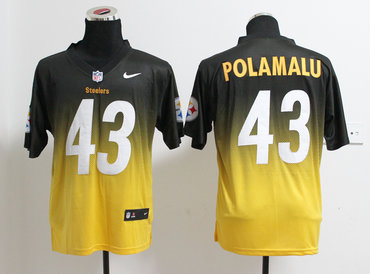 2013 NFL New  Pittsburgh Steelers 43 Troy Polamalu Drift Fashion II Elite Jerseys
