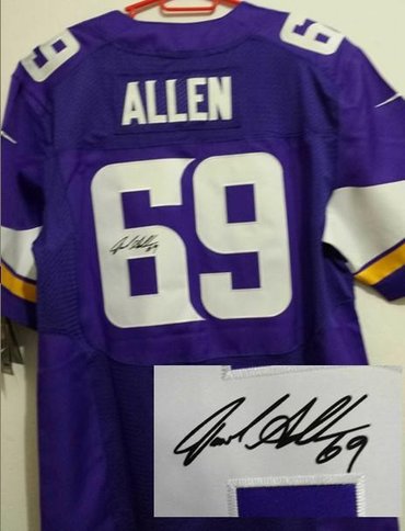 2013 New Minnesota Vikings #69 Jared Alle Purple Jerseys(Signed Elite) 2013 New Minnesota Vikings #69 Jared Alle Purple Jerseys(Signed Elite)