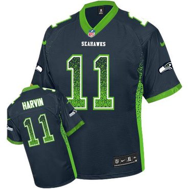 2013 New NFL Seattle Seahawks #11 Percy Harvin Drift Fashion Blue Elite Jerseys 2013 New NFL Seattle Seahawks #11 Percy Harvin Drift Fashion Blue Elite Jerseys