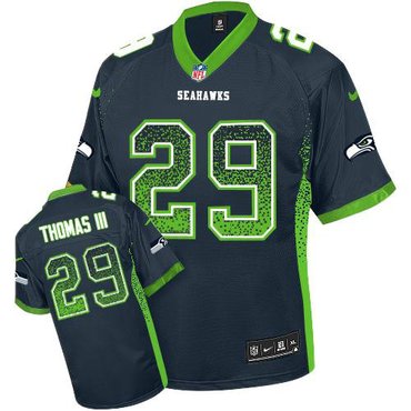 2013 New NFL Seattle Seahawks #29 Earl Thomas III Drift Fashion Blue Elite Jerseys 2013 New NFL Seattle Seahawks #29 Earl Thomas III Drift Fashion Blue Elite Jerseys