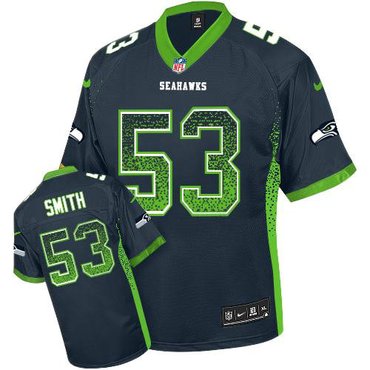 2013 New NFL Seattle Seahawks #53 Malcolm Smith Drift Fashion Blue Elite Jerseys 2013 New NFL Seattle Seahawks #53 Malcolm Smith Drift Fashion Blue Elite Jerseys