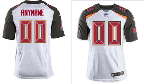 2014 Men Tampa Bay Buccaneers Customized Elite White customized Jerseys 2014 Men Tampa Bay Buccaneers Customized Elite White customized Jerseys