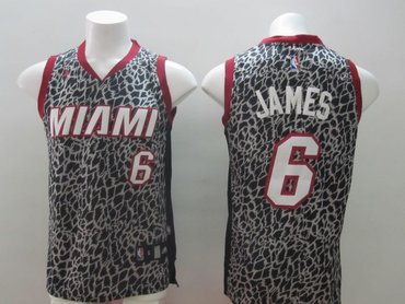 2014 NBA Women miami heat #6 james Leopard grain fashion jerserys 2014 NBA Women miami heat #6 james Leopard grain fashion jerserys