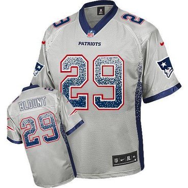2014 NEW New England Patriots 29 LeGarrette Blount Drift Fashion Grey Elite Jerseys