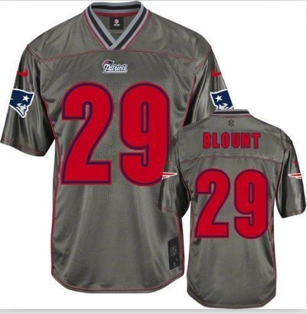 2014 NEW New England Patriots 29 LeGarrette Blount Grey Vapor Elite Jerseys