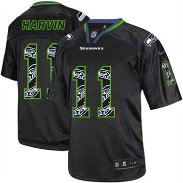 2014 NEW Seattle Seahawks #11 Percy Harvin New Lights Out Black NFL Elite Jersey 2014 NEW Seattle Seahawks #11 Percy Harvin New Lights Out Black NFL Elite Jersey