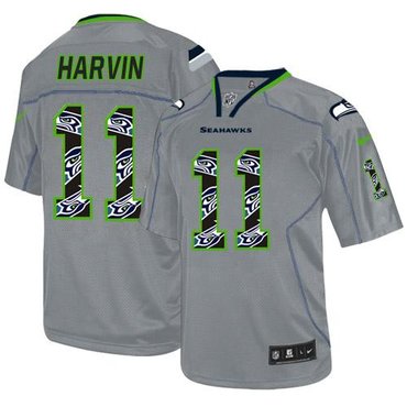 2014 NEW Seattle Seahawks #11 Percy Harvin New Lights Out Grey NFL Elite Jersey 2014 NEW Seattle Seahawks #11 Percy Harvin New Lights Out Grey NFL Elite Jersey