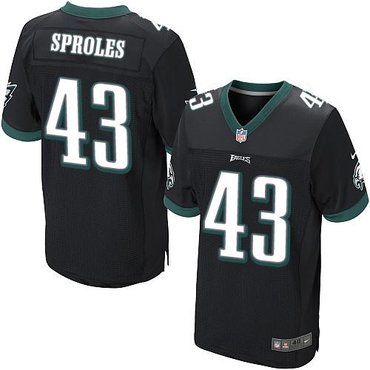 2014 NFL Draft Darren Sproles 43 Philadelphia Eagles Elite Jersey Black