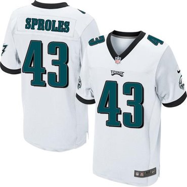 2014 NFL Draft Darren Sproles 43 Philadelphia Eagles Elite Jersey White