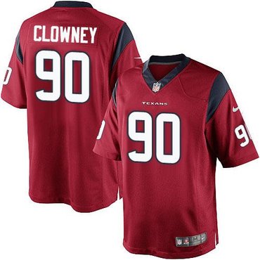 2014 NFL Draft Houston Texans #90 Jadeveon Clowney Red NFL Limited Jersey