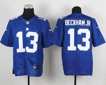 2014 NFL Draft New York Giants #13 Odell Beckham Jr Royal Blue Team Color NFL Elite Jersey