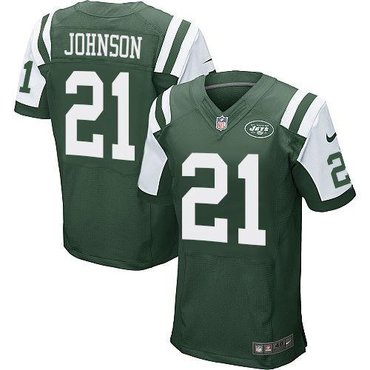2014 NFL Draft New York Jets #21 Chris Johnson Green Team Color NFL Elite Jersey