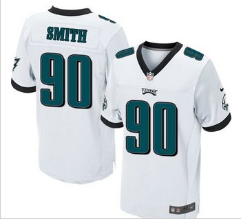 2014 NFL Draft Philadelphia Eagles #90 Marcus Smith white Jersey