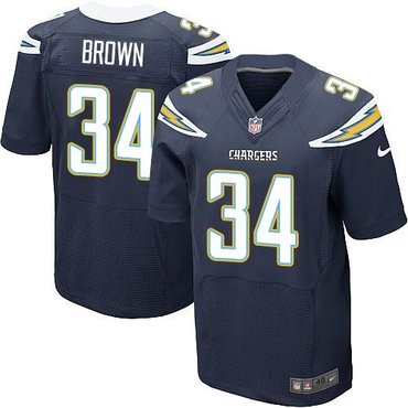 2014 NFL Draft San Diego Chargers #34 Donald Brown Navy Blue New Elite Jersey 2014 NFL Draft San Diego Chargers #34 Donald Brown Navy Blue New Elite Jersey