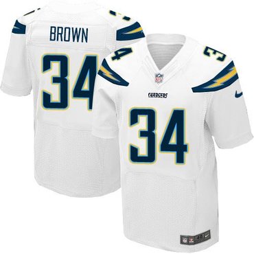 2014 NFL Draft San Diego Chargers #34 Donald Brown White New Elite Jersey 2014 NFL Draft San Diego Chargers #34 Donald Brown White New Elite Jersey