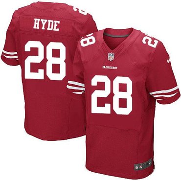 2014 NFL Draft San Francisco 49ers #28 Carlos Hyde Red Team Color NFL Elite Jersey 2014 NFL Draft San Francisco 49ers #28 Carlos Hyde Red Team Color NFL Elite Jersey