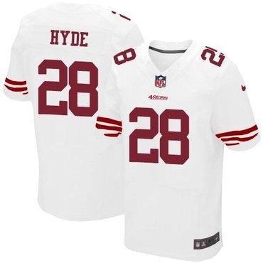 2014 NFL Draft San Francisco 49ers #28 Carlos Hyde white Elite Jersey 2014 NFL Draft San Francisco 49ers #28 Carlos Hyde white Elite Jersey