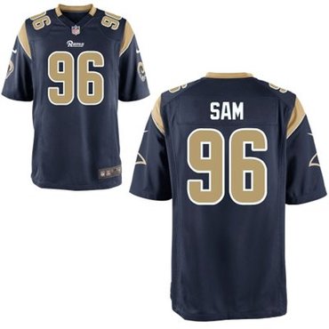 2014 NFL Draft St.Louis Rams #96 Michael Sam Navy Blue Game Jersey 2014 NFL Draft St.Louis Rams #96 Michael Sam Navy Blue Game Jersey