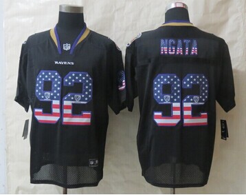2014 New Baltimore Ravens 92 Ngata USA Flag Fashion Black Elite Jerseys 2014 New Baltimore Ravens 92 Ngata USA Flag Fashion Black Elite Jerseys