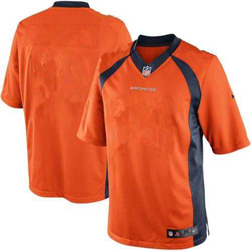 2014 New Denver Broncos Elite NFL Orange Customized Jersey