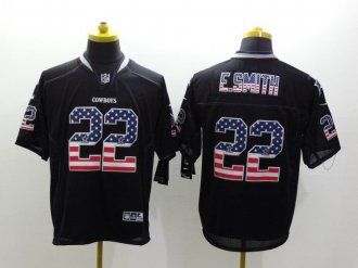 2014 New Nike Cowboys #22 Emmitt Smith USA Flag Fashion Black Elite Jerseys 2014 New Nike Cowboys #22 Emmitt Smith USA Flag Fashion Black Elite Jerseys