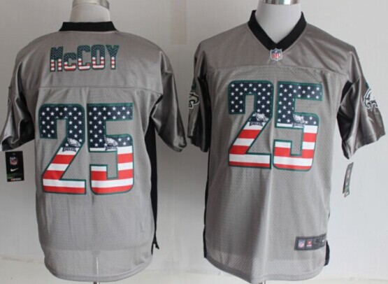 2014 New Nike Philadelphia Eagles #25 LeSean McCoy USA Flag Fashion Grey Shadow Elite Jerseys 2014 New Nike Philadelphia Eagles #25 LeSean McCoy USA Flag Fashion Grey Shadow Elite Jerseys