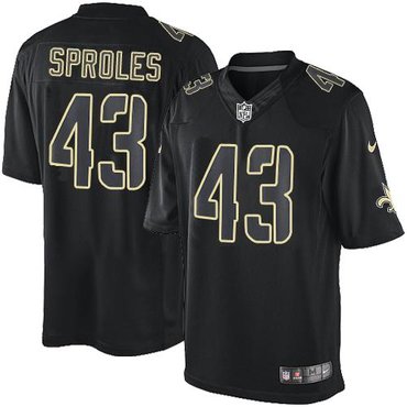 2014 New Orleans Saints #43 Darren Sproles Stills Black NFL Limited Jersey 2014 New Orleans Saints #43 Darren Sproles Stills Black NFL Limited Jersey