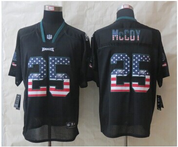2014 New Philadelphia Eagles 25 McCoy USA Flag Fashion Black Elite Jerseys 2014 New Philadelphia Eagles 25 McCoy USA Flag Fashion Black Elite Jerseys
