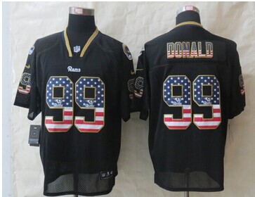 2014 New St.Louis Rams 99 Donald USA Flag Fashion Black Elite Jerseys 2014 New St.Louis Rams 99 Donald USA Flag Fashion Black Elite Jerseys
