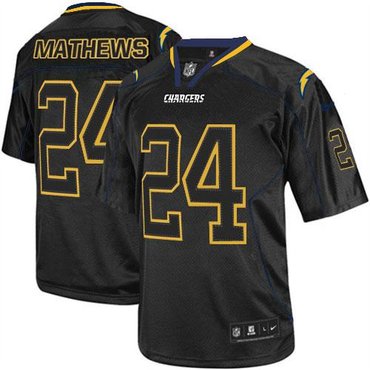 2014 San Diego Chargers #24 Ryan Mathews Lights Out Black NFL Elite Jersey 2014 San Diego Chargers #24 Ryan Mathews Lights Out Black NFL Elite Jersey