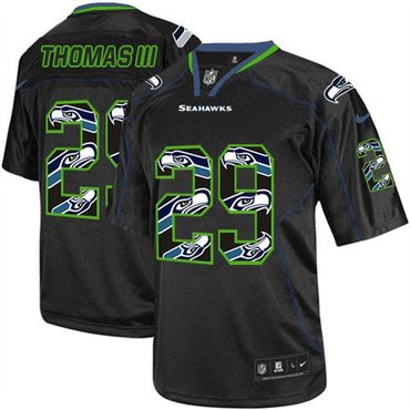 2014 Seattle Seahawks #29 Earl Thomas III New Lights Out Black NFL Elite Jersey 2014 Seattle Seahawks #29 Earl Thomas III New Lights Out Black NFL Elite Jersey