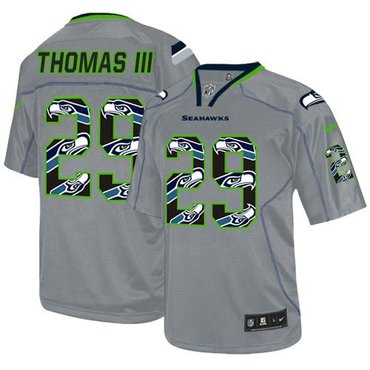 2014 Seattle Seahawks #29 Earl Thomas III New Lights Out Grey NFL Elite Jersey 2014 Seattle Seahawks #29 Earl Thomas III New Lights Out Grey NFL Elite Jersey