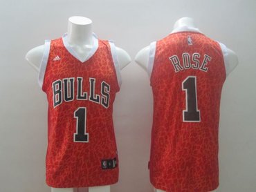 2014 Women NBA chicago bulls #1 ROSE Leopard grain fashion jerseys 2014 Women NBA chicago bulls #1 ROSE Leopard grain fashion jerseys