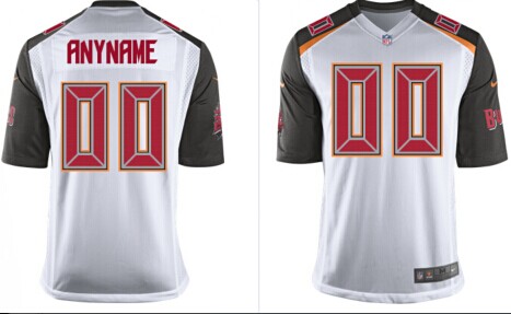 2014 Youth Tampa Bay Buccaneers Customized White Jerseys 2014 Youth Tampa Bay Buccaneers Customized White Jerseys