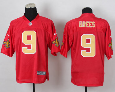 2014 nfl Saints #9 Brees QB red jerseys 2014 nfl Saints #9 Brees QB red jerseys