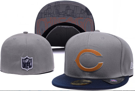 2015 NFL Bears gray fitted hat 2015 NFL Bears gray fitted hat