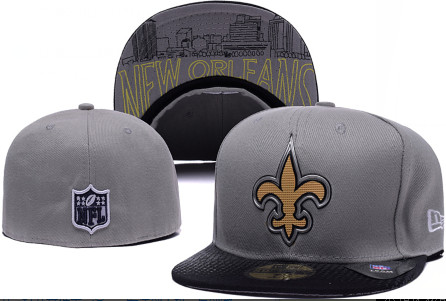 2015 NFL Saints fitted hat Gray 2015 NFL Saints fitted hat Gray