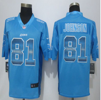 2015 New Detroit Lions #81 Andre Johnson Pro Line Blue Fashion Strobe Jersey 2015 New Detroit Lions #81 Andre Johnson Pro Line Blue Fashion Strobe Jersey