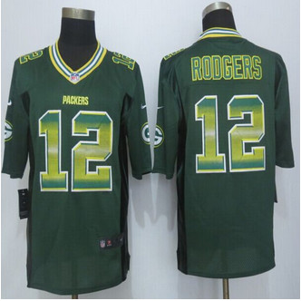 2015 New Green Bay Packers #12 Aaron Rodgers Pro Line Green Fashion Strobe Jersey 2015 New Green Bay Packers #12 Aaron Rodgers Pro Line Green Fashion Strobe Jersey