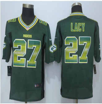 2015 New Green Bay Packers #27 Eddie Lacy Pro Line Green Fashion Strobe Jersey 2015 New Green Bay Packers #27 Eddie Lacy Pro Line Green Fashion Strobe Jersey