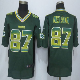 2015 New Green Bay Packers #87 Jordy Nelson Pro Line Green Fashion Strobe Jersey 2015 New Green Bay Packers #87 Jordy Nelson Pro Line Green Fashion Strobe Jersey
