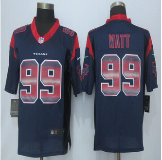 2015 New Houston Texans #99 J.J. Watt Pro Line Navy Blue Fashion Strobe Jersey 2015 New Houston Texans #99 J.J. Watt Pro Line Navy Blue Fashion Strobe Jersey