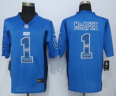 2015 New New Indianapolis Colts #1 McAfee Blue Strobe Limited Jersey 2015 New New Indianapolis Colts #1 McAfee Blue Strobe Limited Jersey