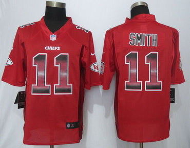 2015 New New Kansas City Chiefs #11 Alex Smith Red Strobe Limited Jersey 2015 New New Kansas City Chiefs #11 Alex Smith Red Strobe Limited Jersey