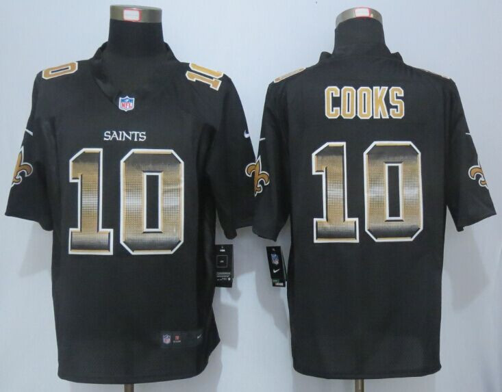 2015 New New New Orleans Saints #10 Brandin Cooks Black Strobe Limited Jersey 2015 New New New Orleans Saints #10 Brandin Cooks Black Strobe Limited Jersey