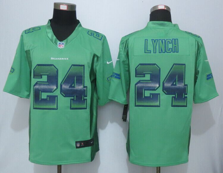 2015 New New Seattle Seahawks #24 Marshawn Lynch Green Strobe Limited Jersey 2015 New New Seattle Seahawks #24 Marshawn Lynch Green Strobe Limited Jersey
